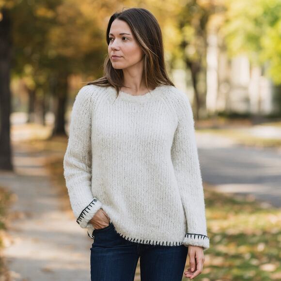 Raquel Allegra Women's Wool Alpaca Knit Sweater Oversize size 1 - Picture 1 of 13